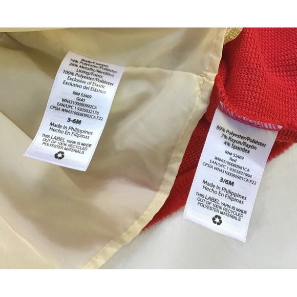 Holiday Outfits Party Dress Baby Girl 3-6 Mos. Gold Sparkly Christmas Pictures - Picture 12 of 12